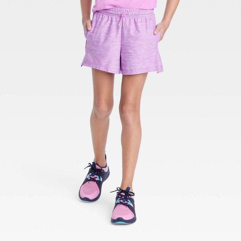 Photo 1 of Girls' Soft Gym Shorts - All in Motion™ Purple L