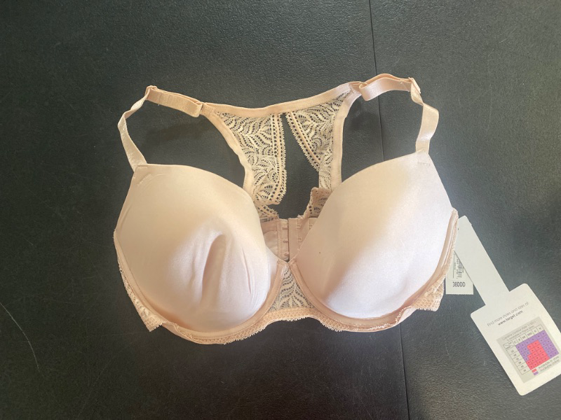 Photo 1 of (38DDD) Paramour Women's Bras SBY - Sugar Baby Carolina Seamless Lace T-Back Plunge Bra - Plus