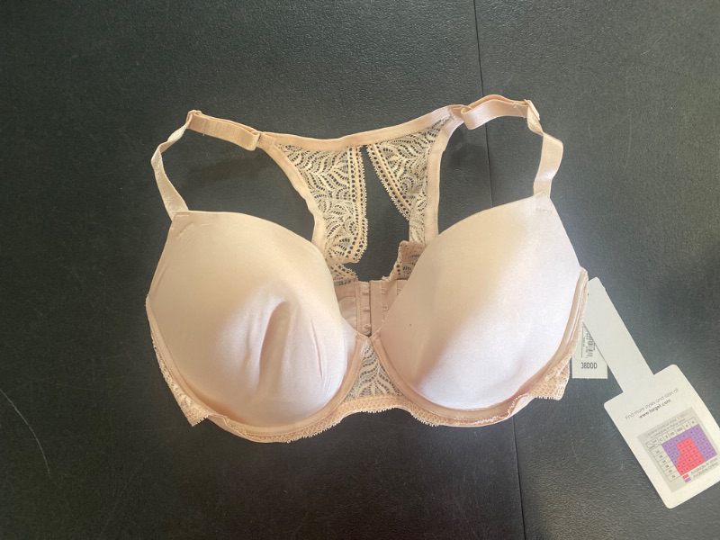 Photo 2 of (38DDD) Paramour Women's Bras SBY - Sugar Baby Carolina Seamless Lace T-Back Plunge Bra - Plus