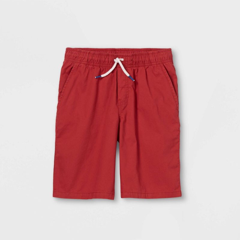 Photo 1 of Boys' Woven Pull-on Shorts - Cat & Jack™ Red XS