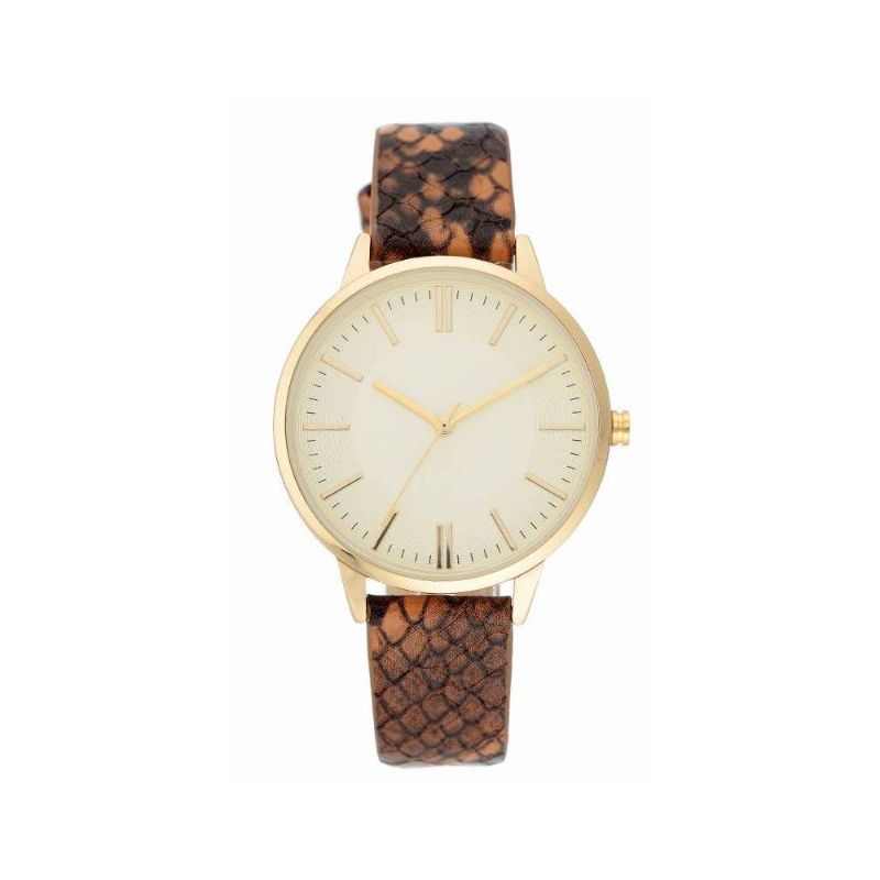 Photo 1 of Women's Snakeskin Band Watch - a New Day™ Espresso