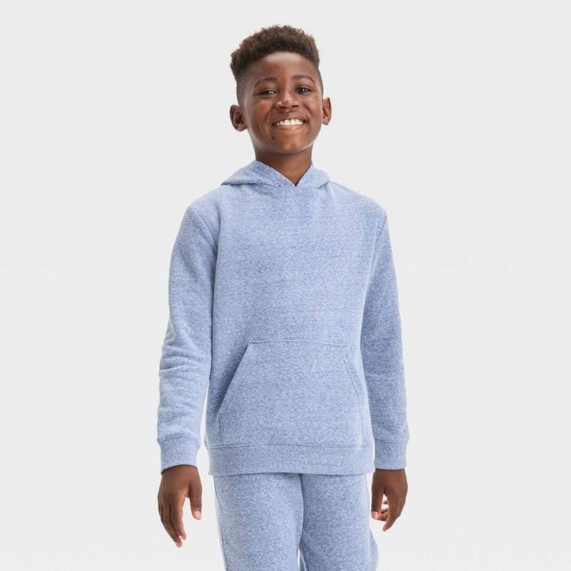 Photo 1 of Boys' Fleece Pullover Sweatshirt - Cat & Jack™ Navy Blue M