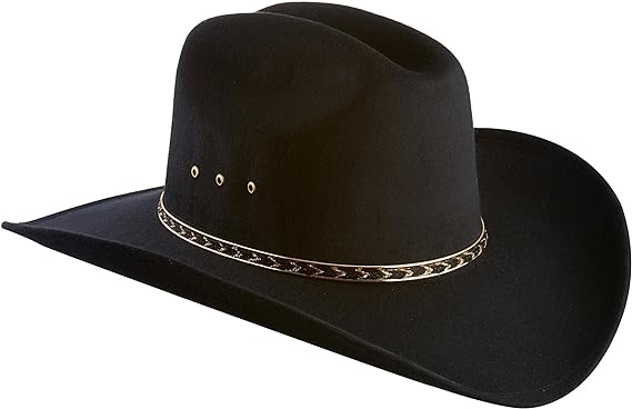 Photo 1 of Faux Felt Wide Brim Western Cowboy Hat / Size S/M