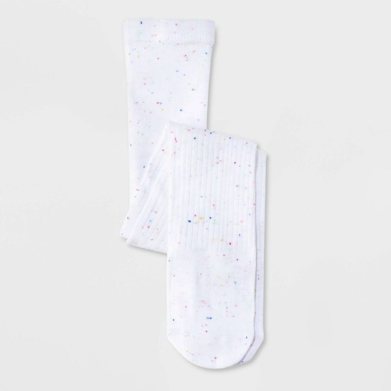 Photo 1 of 2 piece lot - Toddler Girls' Tights - Cat & Jack™ White 4T-5T / Toddler Girls' Tights - Cat & Jack™ Off-White 4T-5T