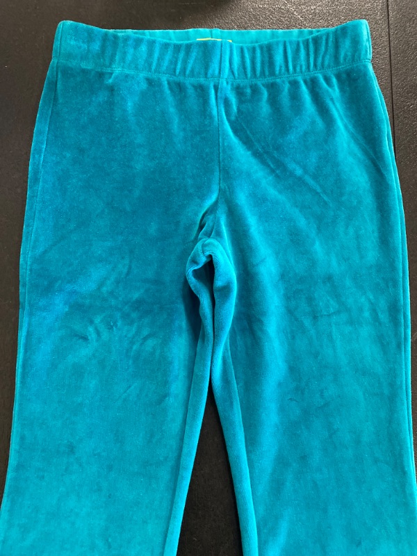 Photo 2 of Girls Bright Idea Proportioned Velour Pants Green Size Large