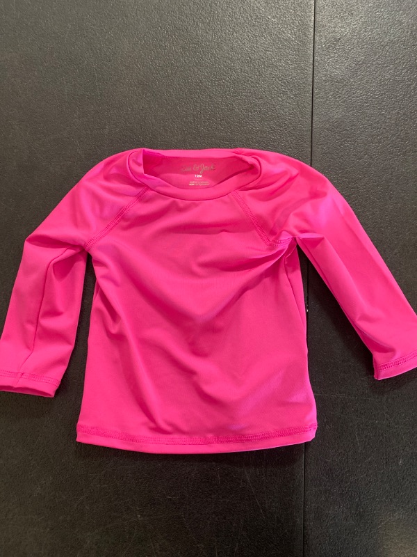 Photo 2 of Hot Pink Long Sleeve Rashguard (Size 12M)