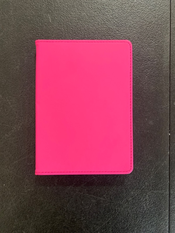 Photo 2 of kwmobile Case Compatible with Amazon Kindle Paperwhite 11. Generation 2021 Case - Synthetic Leather e-Reader Cover with Strap - Neon Pink