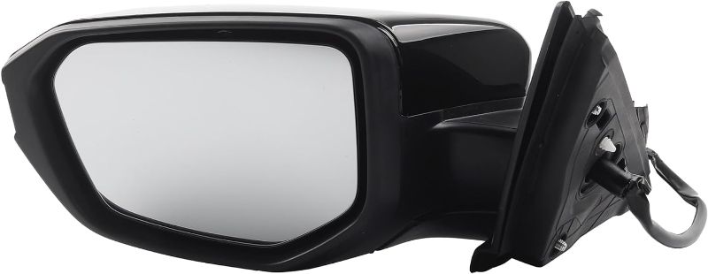 Photo 1 of Dasbecan Door Mirror Assembly Left Driver Side Compatible with Honda Civic 2016-2021 Power Glass | Non-Heated | Black Paint to Match Replaces HO1320283 (For...