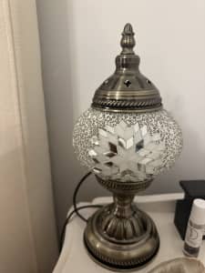 Photo 1 of Turkish Mosaic Palace Lamp with 2 LED Bulbs