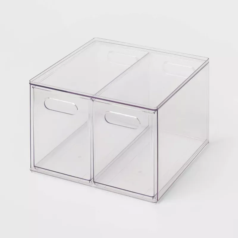 Photo 1 of All Purpose 2 Drawer Storage Clear - Brightroom™