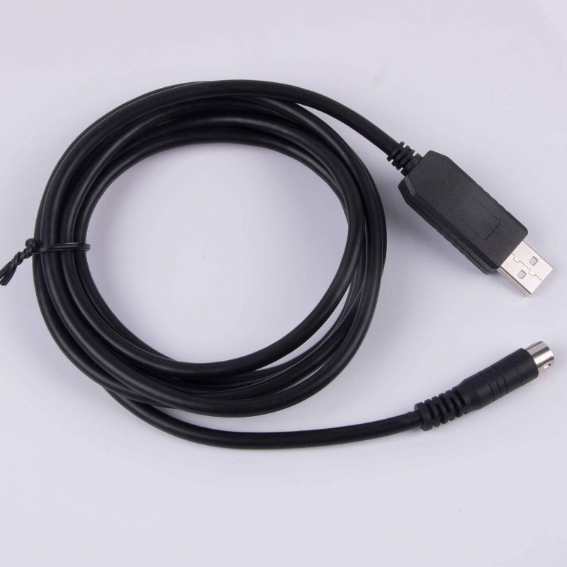 Photo 1 of Connectors Yaesu CT-62 CAT Cable FTDI USB to 8 Pin Mini Din Male Serial Adapter for Yaesu FT-100 FT-100D FT-817 FT-817ND FT-857D FT-897D - (Cable Length: 180cm, Color: Standard Pinout)