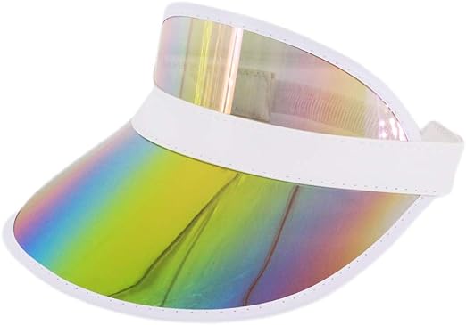 Photo 1 of Plastics Clear Sun Visors UV Protection Hat Cap Headwear Sunhat for Golf Tennis Beach Cycle (4 pack)