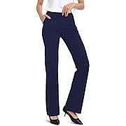Photo 1 of (M) Safort Women Inseam Regular Tall Bootcut Yoga Dress Pants for Business Unkown size and length color is black
