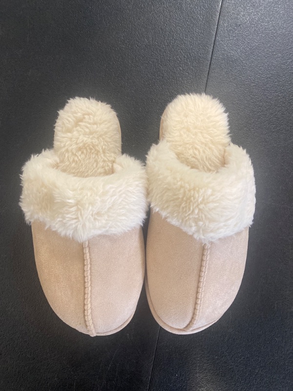Photo 2 of Size 7-7.5 - Litfun Women's Fuzzy Memory Foam Slippers Fluffy Winter House Shoes Indoor and Outdoor size 7-7.5