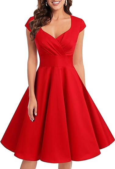 Photo 1 of Bbonlinedress Women Short 1950s Retro Vintage Cocktail Party Swing Dresses Size 3XL