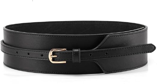 Photo 1 of Size 40 Womens Obi Belt Vintage PU + Genuine Leather Buckle Waist Belt Fashion Wide Belts