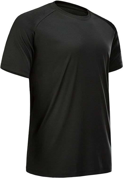 Photo 1 of (L) MCPORO Workout Shirts for Men Short Sleeve Quick Dry Athletic Gym Active T Shirt Moisture Wicking Size Large