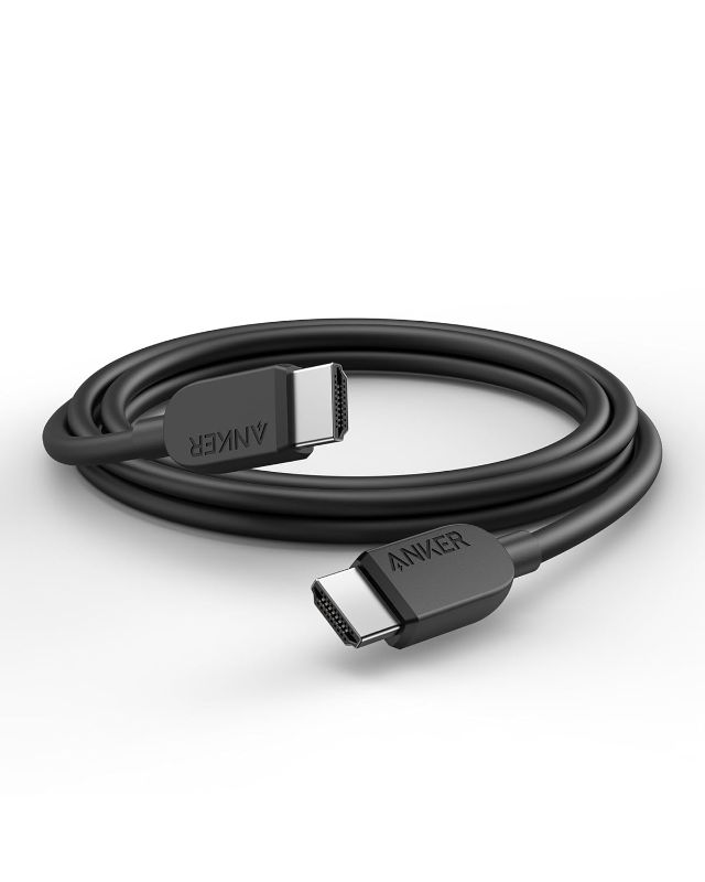 Photo 1 of Anker HDMI Cable 8K@60Hz, 6ft Ultra HD 4K@120Hz HDMI to HDMI Cord, 48 Gbps Certified Ultra High-Speed Durable Cable with HDMI 2.1 and HDR, Compatible with Playstation 5, Xbox, Samsung TVs, and More