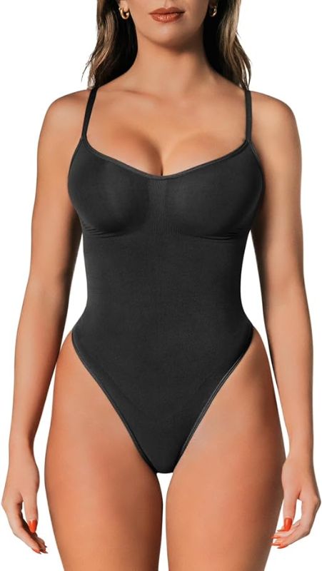 Photo 1 of Size M - Shapewear Tummy Control Bodysuit Thong or Brief: Sculpting Shaper Tank Top Shapewear Bodysuit: Snatched Waist Body Suit
