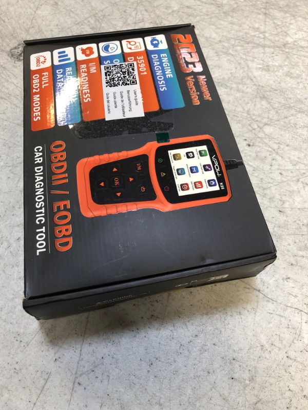 Photo 2 of OBD2 Scanner Code Reader Tool: OBD Car Diagnostic Scan Tool - Auto Car Engine Fault Code Reader for All OBDII Protocol Cars Since 1996 - Compatible with Ford BMW Toyota Honda Cars ects (Orange)