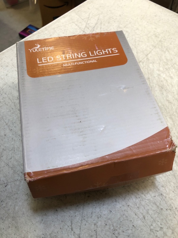 Photo 1 of YULETIME 100 Feet 300 Count Cool White LED String Lights with Steady Lit Adapter, 4" Spacing Plug-in Clear Wire Wide Angle 5mm Christmas Light (Cool White - Steady)