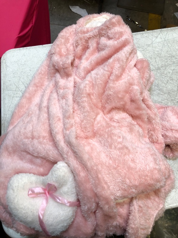 Photo 1 of 2 pc bunny suit- pink - robe/ pants 