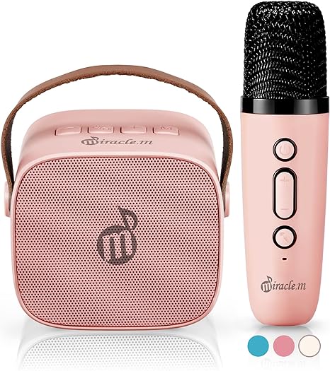 Photo 1 of M42 - Bluetooth Speaker with Microphone - Karaoke Machine with Wireless Microphone - Portable Karaoke Soundbar for Kids and Adults (blue)
