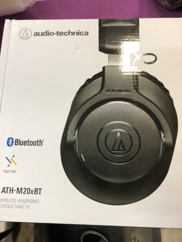 Photo 2 of Audio-Technica ATH-M20xBT Wireless Over-Ear Headphones Bluetooth Wireless