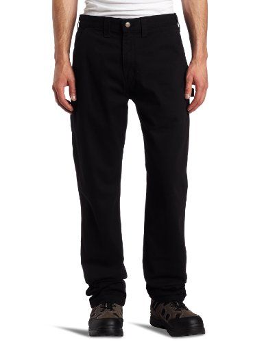 Photo 1 of Carhartt Men's 38x32 Black Cotton Straight Leg Non-Denim Bottoms
