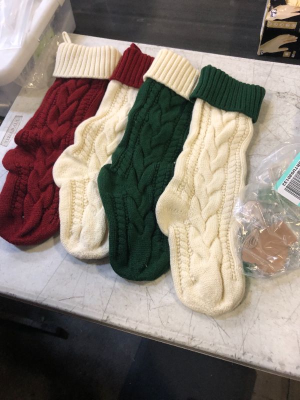 Photo 1 of 4 PCK CHRISTMAS STOCKING WITH HOOKS