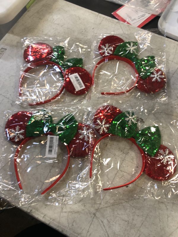 Photo 1 of CHRISTMAS HEADBAND EARS 4 PCK