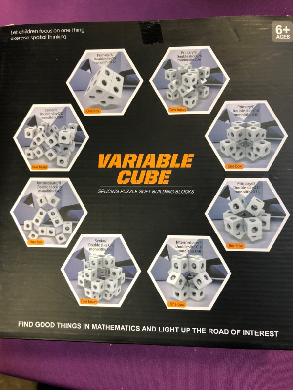 Photo 2 of Fidget Toys Kids Puzzles Box: Infinity Cubes 3D Puzzles Boxes Building Blocks STEM Magic Cubes Cool Stuff Gadgets Birthday Gifts for Ages 8 9 10 11 12 13+ Year Old Boys Girls Teens Adults Party Favors Colorful