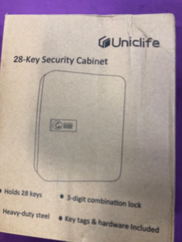 Photo 2 of Uniclife 28 Key Cabinet Steel Security Lock Box with Combination Lock-Black