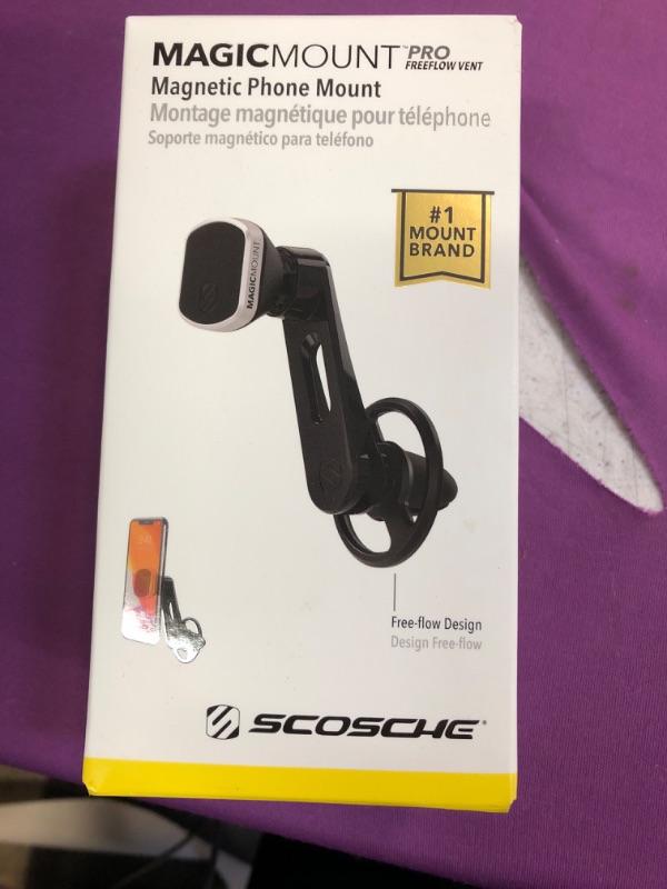 Photo 1 of Scosche Magnetic Free Flow Pro Vent - Black