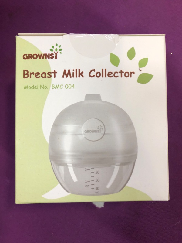 Photo 2 of Grownsy Manual Breast Pump Wearable for Breastfeeding,2-in-1 Silicone Breastmilk Collector Kick-Proof with Sealed Flange,Replace Nursing Pad with Hands-Free & Portable 1 Count