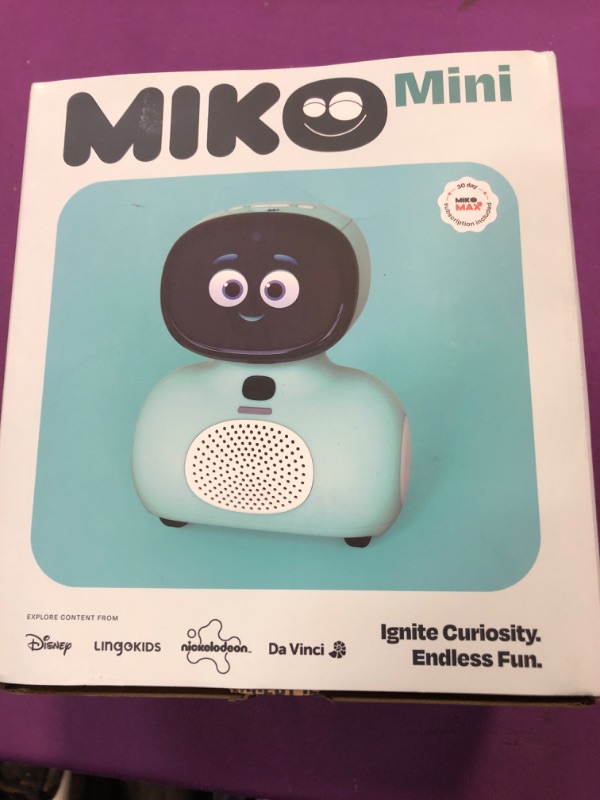 Photo 2 of MIKO Mini: AI Robot for Kids | Fosters STEM Learning & Education | Interactive Bot Equipped with Coding, Stories & Games | GPT-Powered Conversational Learning | Ideal Gift for Boys & Girls 5-12 Blue