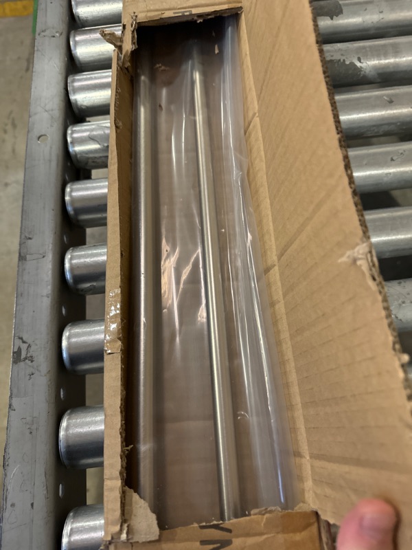 Photo 1 of Double Curtain Rods Brushed Nickel, Wrap Around Double Curtain Rods for Window 28-48 Inch, Room Darkening Double Drapery Rods, 3/4-Inch Front and 5/8 Inch Back Telescoping Double Blackout Curtain Rods Brushed Nickel 28-48"