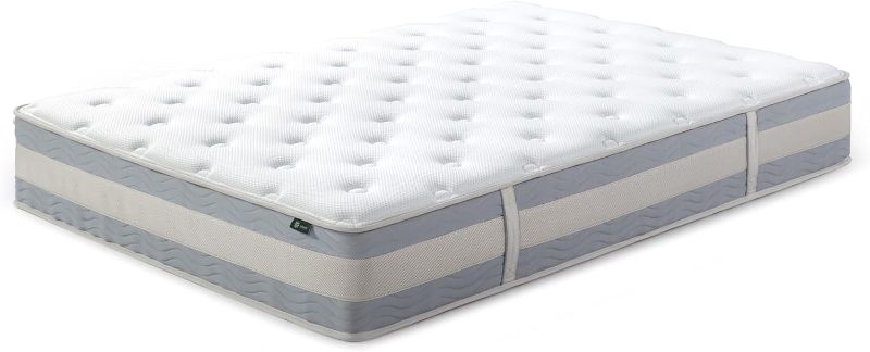 Photo 1 of Zinus 10 Inch Gel-Infused Memory Foam Hybrid Mattress, Queen, Mattress Foundation, Queen Queen 10 Inch Mattress 