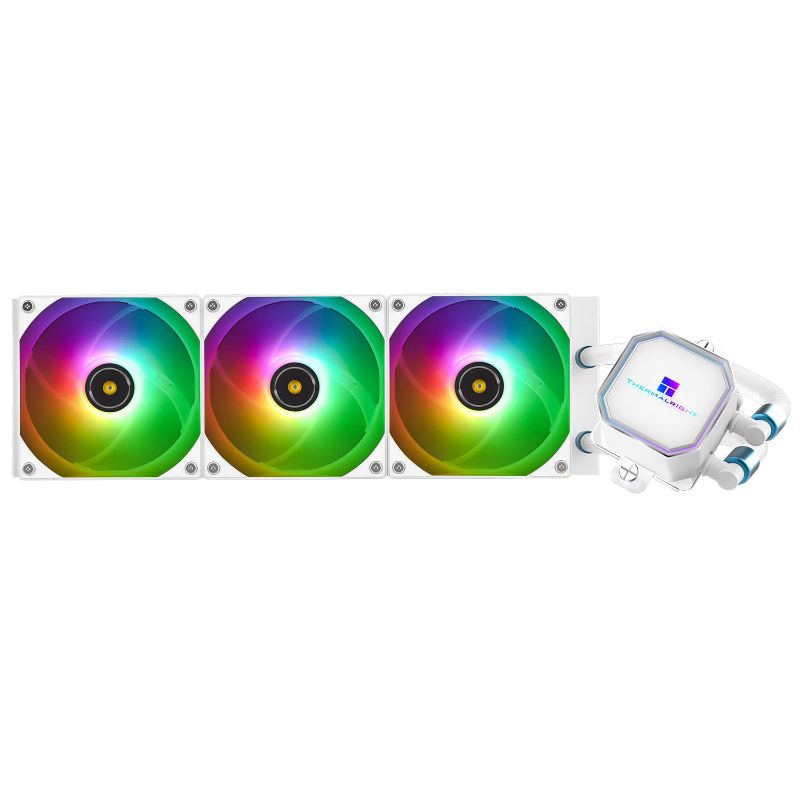 Photo 1 of Thermalright Frozen Prism 360 White ARGB AIO Water Cooler,Liquid CPU Cooler, 3×120mm PWM Fans Water Cooling System,1850RPM High Speed,Compatible with AMD/AM4/AM5 & Intel LGA1156/1200/2011/1700
