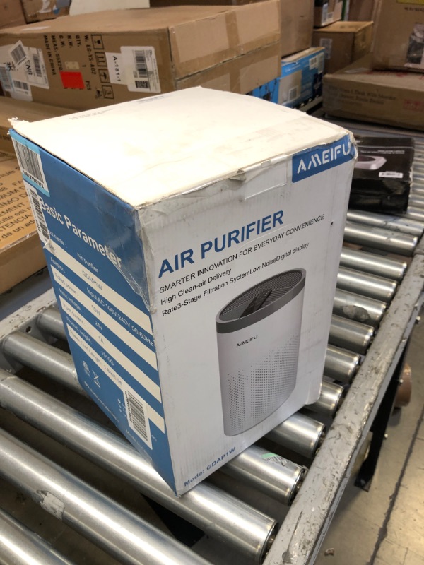 Photo 1 of Air Purifiers, AMEIFU Upgrade Large Size Air Purifiers for Home Large Room Bedroom up to 1350sq with Aromatherapy and Timing settings, H13 HEPA Air Purifier for Wildfire, Smoke,Pollen and Dander Grey