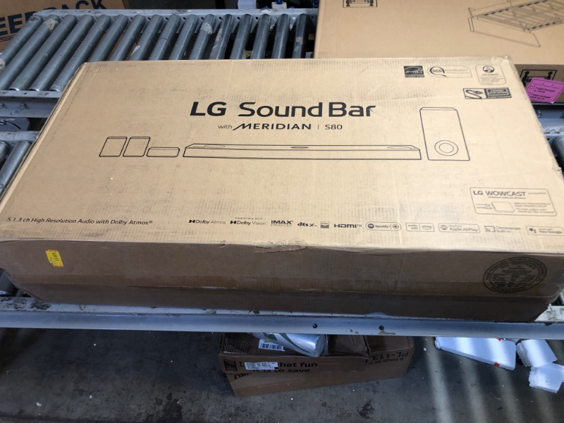 Photo 2 of ----Factory Sealed----LG 5.1.3 ch High Res Audio Sound Bar with Dolby Atmos® and Surround Speakers