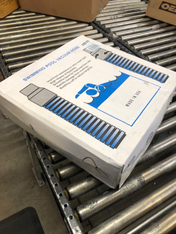 Photo 1 of Poolmaster 33435 Heavy Duty In-Ground Pool Vacuum Hose With Swivel Cuff, 1-1/2-Inch by 35-Feet,Neutral 35-Feet Hose