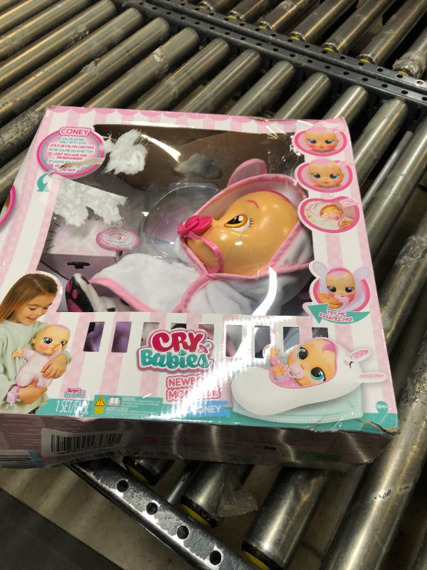 Photo 2 of Cry Babies Newborn Coney - Interactive Baby Doll with 20+ Baby Sounds, Girls & Kids Age 18M and Up