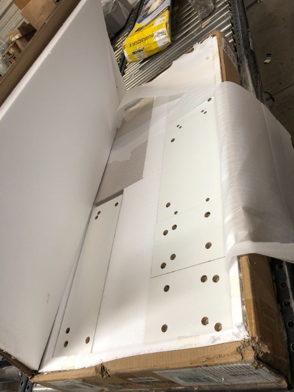 Photo 1 of Tesquad Marble LED Coffee Table, Modern LED Coffee Table with High Gloss Surface, Modern White Living Room Table LED Light High Glossy Center Table for Living Room