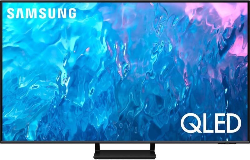 Photo 1 of SAMSUNG 65-Inch Class QLED 4K Q70C Series Quantum HDR, Dual LED, Object Tracking Sound Lite, Q-Symphony, Motion Xcelerator Turbo+, Gaming Hub, Smart TV with Alexa Built-in (QN65Q70C, 2023 Model)
