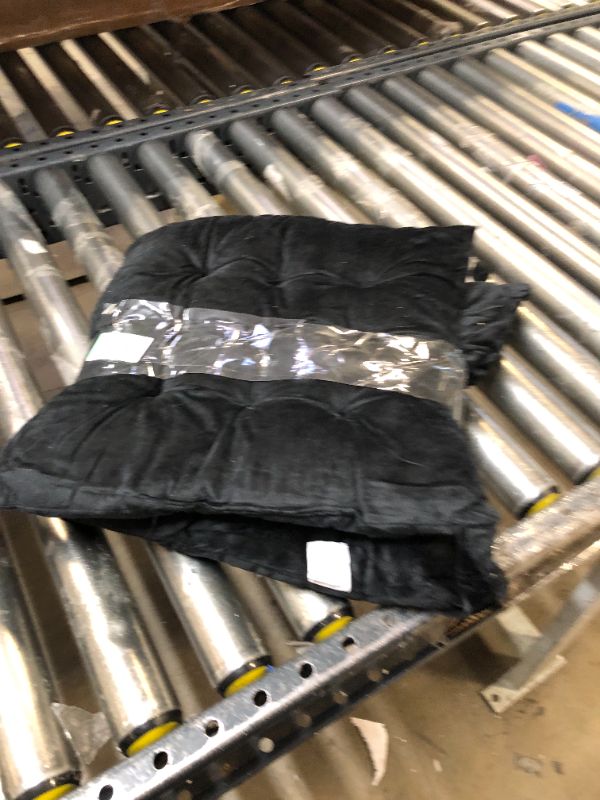 Photo 1 of 2pc 15x15inch black seat cushions