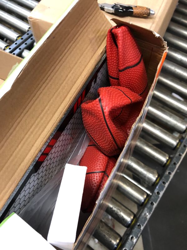 Photo 1 of Basketball Hoop Indoor, Mini Basketball Hoop with Scoreboard and Complete Accessories 18”x12.2”Over The Door Basketball Hoop for Home and Office Door & Wall Basketball Toy Gifts for Kids Teens Adults