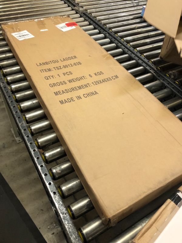 Photo 1 of LANBITOU 3 Step Ladders for Home Step, Lightweight Folding 3 Step Stool with Wide Anti-Slip Pedal, 300lbs Sturdy Aluminum Ladder with Handrais, Portable Ladder, Step Ladder for Kitchen Household