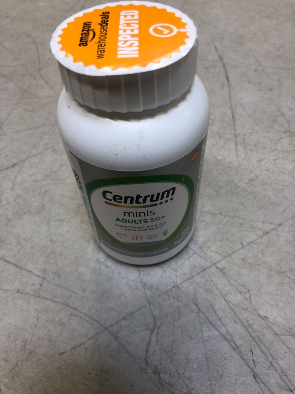 Photo 1 of Centrum Minis Silver Multivitamin for Adults 50 Plus, Multimineral Supplement, Vitamin D3, B-Vitamins, Gluten Free, Non-GMO Ingredients, Supports Memory and Cognition in Older Adults - 320 Ct