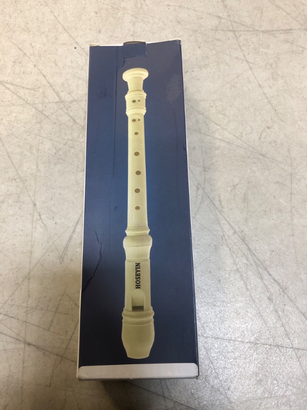 Photo 1 of HOSEYIN Soprano Recorder Baroque style German style C Key 8 Holes Soprano Recorder for Beginners Kids students(German, ivory white) German ivory white